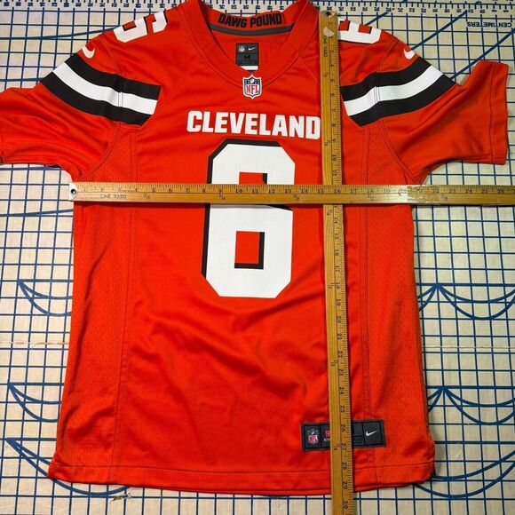 Nike Cleveland Browns Baker Mayfield #6 On Field Dawg Pound Jersey Sz M Orange - Picture 8 of 9